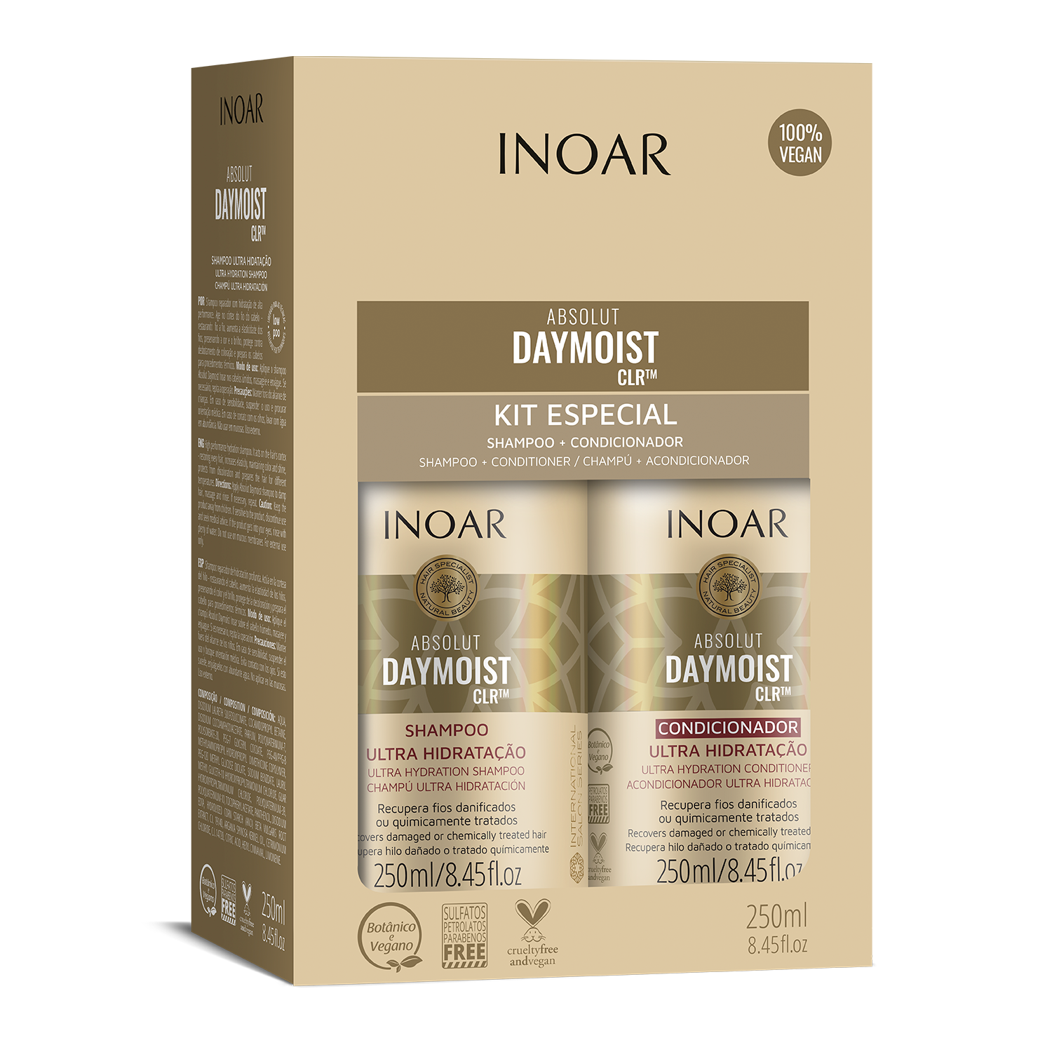 INOAR Absolut Daymoist duo kit 250ml