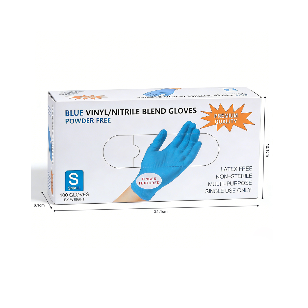 Vinyl/Nitrile Blend Disposable Gloves 100pcs(50pairs)